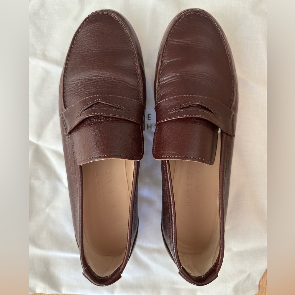 Jamie Haller, Oxblood Loafer. Size 37. Worn once. Almost NIB.